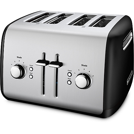 KitchenAid 4-Slice Toaster with Illuminated Buttons in Onyx Black, KMT4115OB