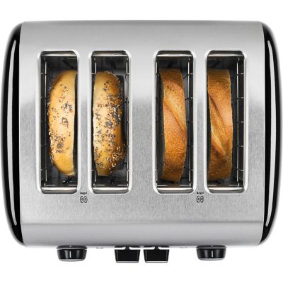 Image showing  4-Slice Toaster with Illuminated Buttons, Onyx Black