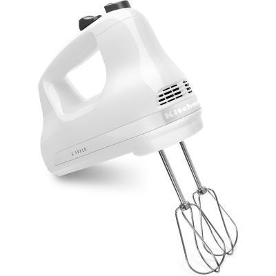 KitchenAid Ultra Power 5-Speed Hand Mixer in White, KHM512WH