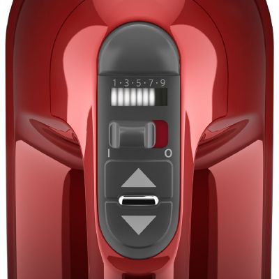 Image showing  9-Speed Hand Mixer with Turbo Beater II Accessories, Candy Apple Red