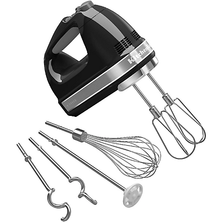 KitchenAid 9-Speed Hand Mixer with Turbo Beater II Accessories in Onyx Black, KHM926OB