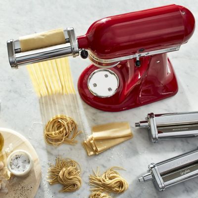 Image showing  3 pc. Pasta Roller and Cutter Attachments for KitchenAid Stand Mixer