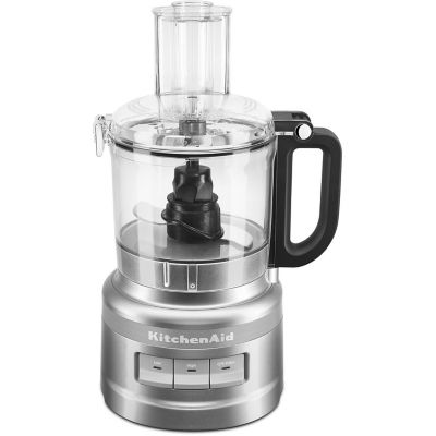 KitchenAid Easy Store 7-Cup Food Processor in Contour Silver, KFP0718CU
