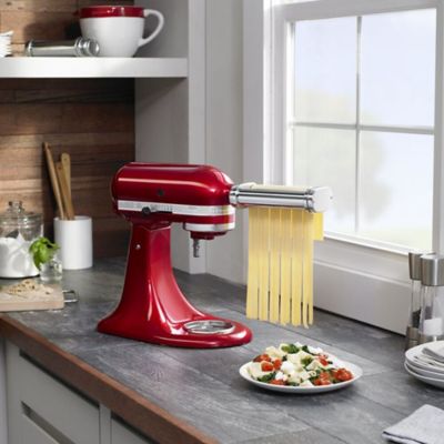 Image showing  5 pc. Stand Mixer Pasta Deluxe Set with Pasta Roller and Cutters for Spaghetti, Fettuccine, Capellini and Lasagna