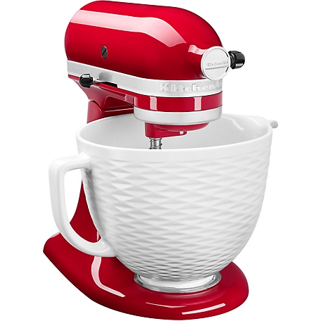 NEW Mixing Ceramic Bowls fit kitchenaid stand mixer bowl 5 quart Tilt-Head  Stand Mixer Bowl-Three-dimensional lace white or red - AliExpress