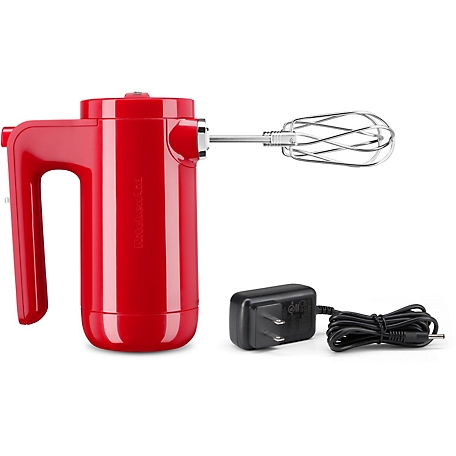 KitchenAid Cordless 7-Speed Hand Mixer with Turbo Beaters II in Passion  Red, KHMB732PA