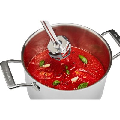 Image showing  Corded Variable-Speed Immersion Blender with Blending Jar, Charcoal Gray