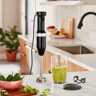 Image showing  Corded Variable-Speed Immersion Blender with Blending Jar, Onyx Black