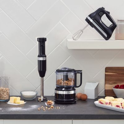 Image showing  Corded Variable-Speed Immersion Blender with Blending Jar, Onyx Black