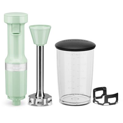Image showing  Corded Variable-Speed Immersion Blender with Blending Jar, Pistachio