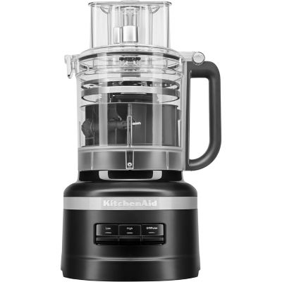 KitchenAid 13-Cup Food Processor with Work Bowl in Black Matte, KFP1318BM