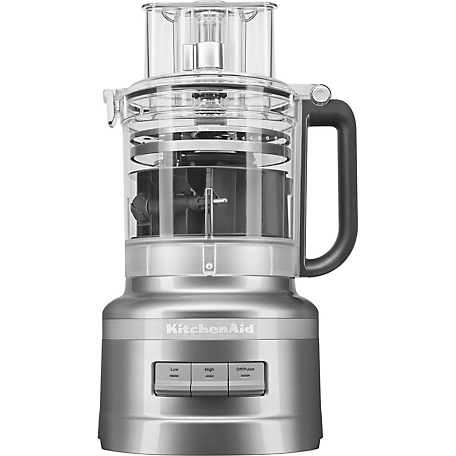 KitchenAid 13-Cup Food Processor with Work Bowl in Contour Silver, KFP1318CU