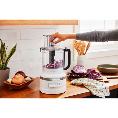 Image showing 7 th KitchenAid 13-Cup Food Processor with Work Bowl, White