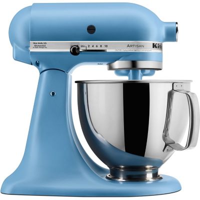 KitchenAid Artisan Series 325-Watt Tilt-Back Head Stand Mixer in Blue Velvet, KSM150PSVB