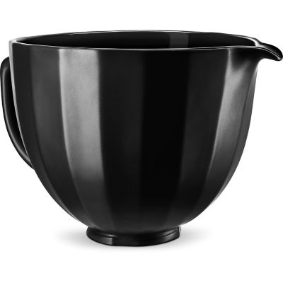 Image showing  5 qt. Ceramic Bowl for Tilt-Head Stand Mixers, Black Shell