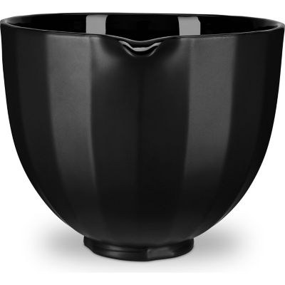 Image showing  5 qt. Ceramic Bowl for Tilt-Head Stand Mixers, Black Shell
