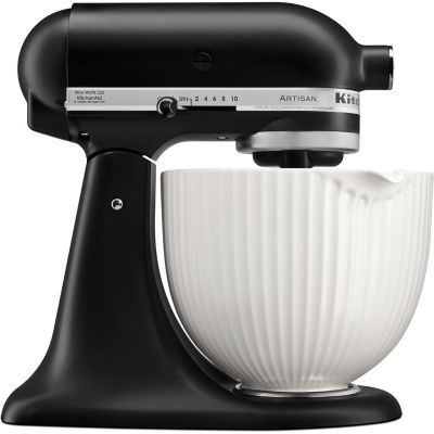 Image showing  5 qt. Ceramic Bowl for Tilt-Head Stand Mixers, Classic Columns