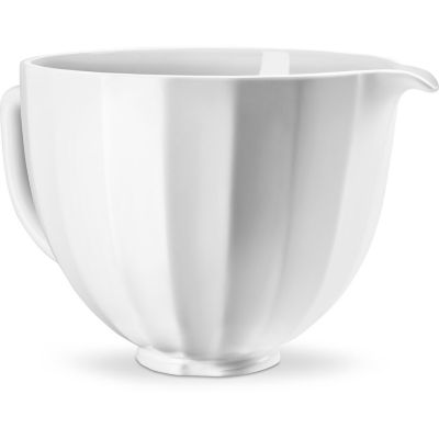 Image showing  5 qt. Ceramic Bowl for Tilt-Head Stand Mixers, White Shell
