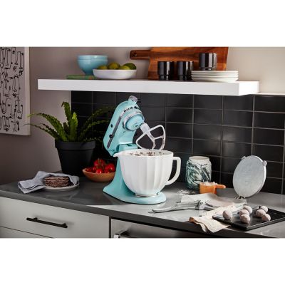 Image showing 5 th KitchenAid 5 qt. Ceramic Bowl for Tilt-Head Stand Mixers, White Shell