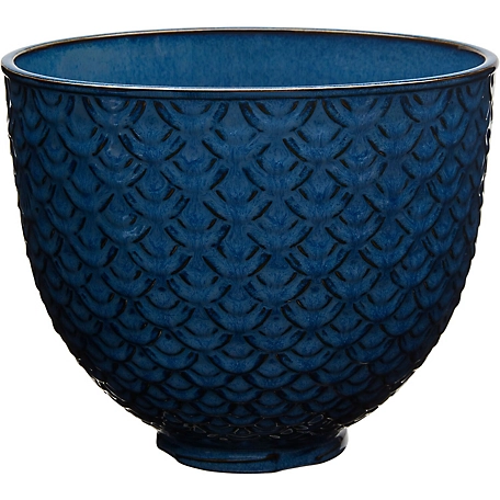 KitchenAid 5 qt. Ceramic Bowl for Tilt-Head Stand Mixers, Blue Mermaid Lace, KSM2CB5TML
