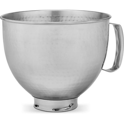 Image showing  5 qt. Tilt-Head Hammered Stainless Steel Bowl, KSM5SSBHM