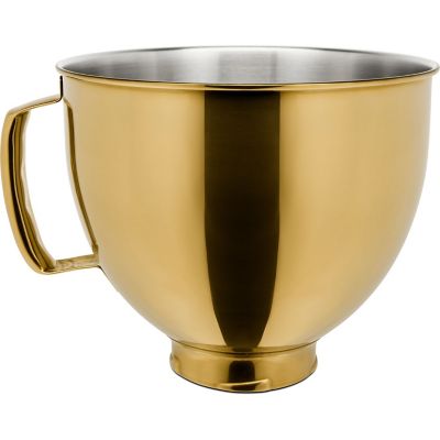 KitchenAid 5 qt. Tilt-Head Metallic Finish Stainless Steel Bowl, Radiant Gold