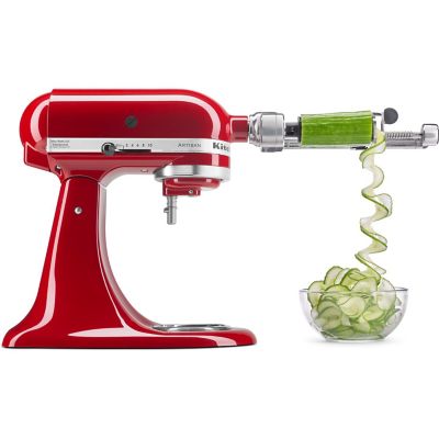 Image showing 5 th KitchenAid 7-Blade Spiralizer Plus Attachment with Peel, Core and Slice Capabilities