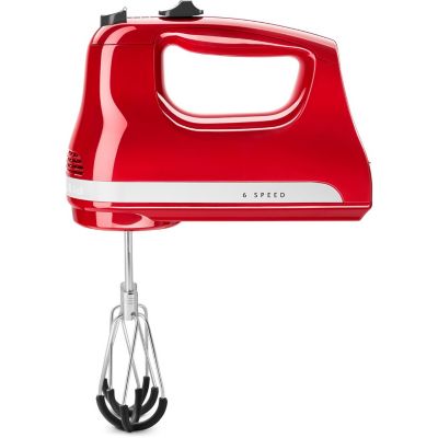 Image showing  6-Speed Hand Mixer with Flex Edge Beaters, Empire Red
