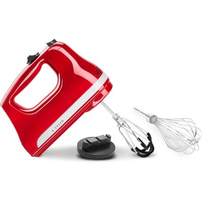 Image showing  6-Speed Hand Mixer with Flex Edge Beaters, Empire Red