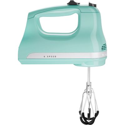 KitchenAid 6-Speed Hand Mixer with Flex Edge Beaters, Ice