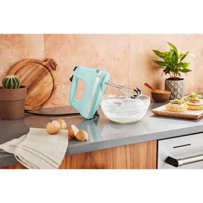 Image showing  6-Speed Hand Mixer with Flex Edge Beaters, Ice