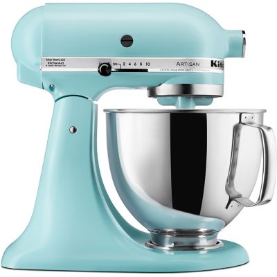 KitchenAid Artisan Series 325-Watt Tilt-Back Head Stand Mixer in Mineral Water Blue, KSM150PSMI