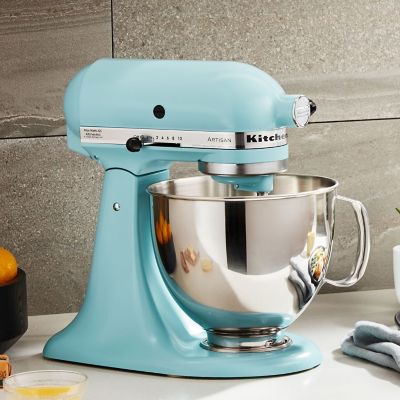 Image showing  5 qt. Artisan Series Tilt-Back Head Stand Mixer, Mineral Water Blue