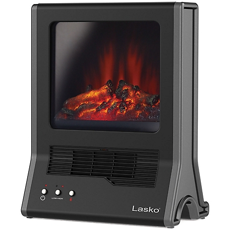 Lasko Ultra Ceramic Fireplace Heater - Black, CA20100