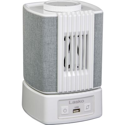 Image showing 6 th Lasko Slumberbreeze 2-in-1 Personal Fan with White Noise, White, SB101