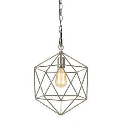 Hanover Serena Geometric Pendant Light, Chrome