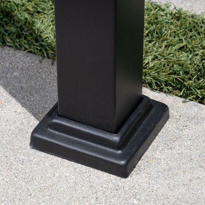 Image showing  Freestanding Aluminum & Steel Pergola, Adjustable Sling Canopy, Gray (9.8 ft. D x 9.8 ft. W x 7.6 ft. H), CAMPERG-GRY