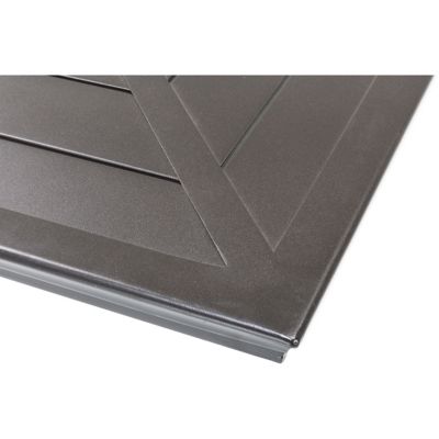 Image showing 6 th Cambridge Margate 7 pc. Dining Set in Navy Blue with 6 Swivel Rockers and a 40 in. x 67 in. Dining Table