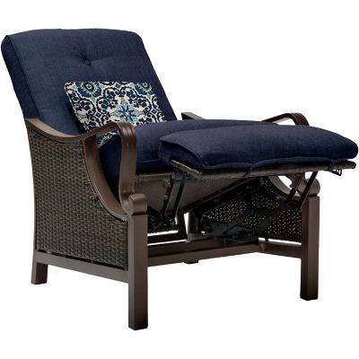 Image showing  Saratoga Outdoor Luxury Recliner, Navy Blue