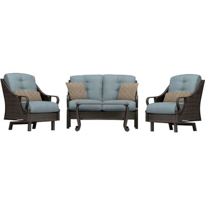 Cambridge Saratoga 4 pc. Patio Set in Ocean Blue