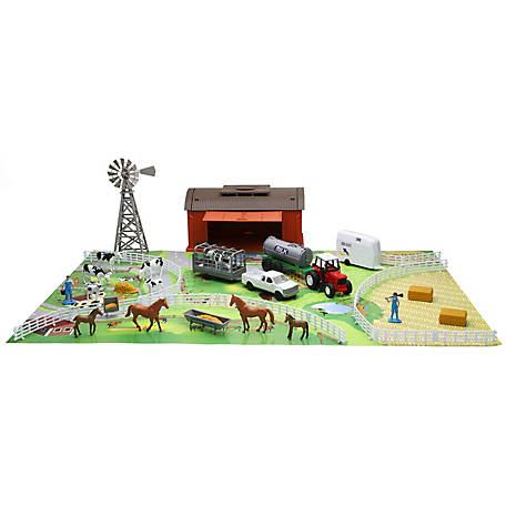 Country Life Deluxe Machine Shed with Animals