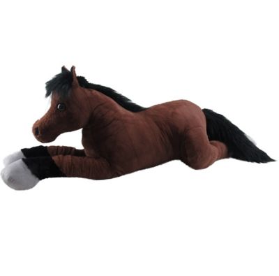 Red Shed 60 in. Plush Laying Thoroughbred Horse