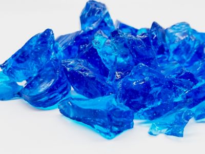 Image showing  Large Turquoise Fire Glass 10 lb.