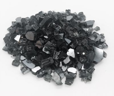 Element Fireglass Medium Black Reflective Fire Glass by Element Fire Glass 10 lb., 12789