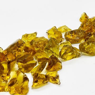 Image showing  Large Crystal Amber Fire Glass 10 lb., 18879