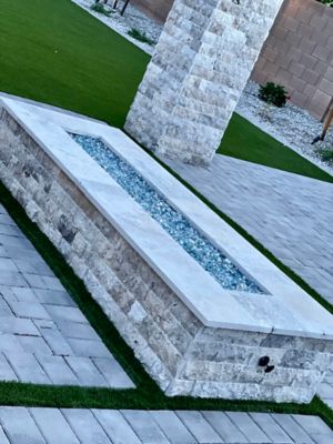 Image showing  Large 1/2 in. Platinum Reflective Fire Glass by Element Fire Glass 10 lb., 19283