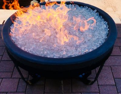 Image showing  Large Crystal Clear Fire Glass 10 lb., 38671