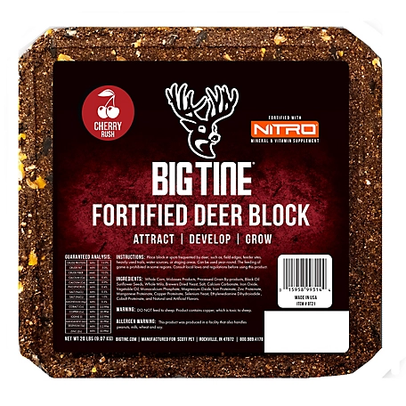 Big Tine Fortified Deer Block, 20 lbs