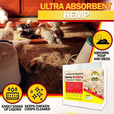 Image showing  Hemp Chicken Coop Bedding with DooKashi Odor Eliminator