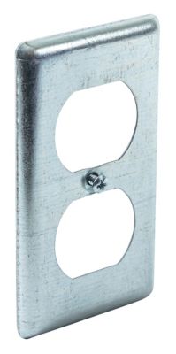 Image showing  1-Gang Steel Handy Duplex Receptacle Cover